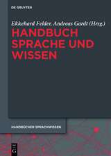 Handbuch Sprache und Wissen