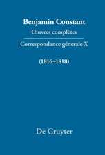 Correspondance générale 1816–1818