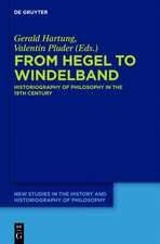 From Hegel to Windelband: Historiography of Philosophy in the 19th Century