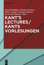 Kant’s Lectures