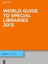 World Guide to Special Libraries 2015