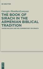 The Book of Sirach in the Armenian Biblical Tradition