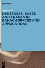 Denseness, Bases and Frames in Banach Spaces and Applications