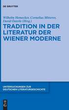 Tradition in der Literatur der Wiener Moderne