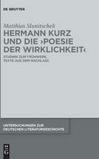 Hermann Kurz und die 'Poesie der Wirklichkeit'