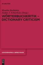 Wörterbuchkritik - Dictionary Criticism