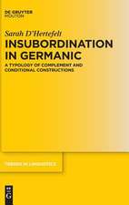 Insubordination in Germanic