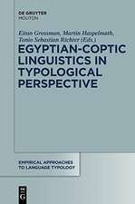 Egyptian-Coptic Linguistics in Typological Perspective