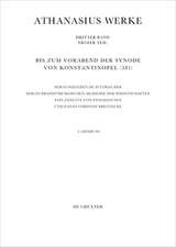 Athanasius Alexandrinus: Werke. Urkunden zur Geschichte des Arianischen Streites 318