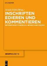 Inschriften edieren und kommentieren