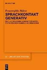 Sprachkontakt generativ