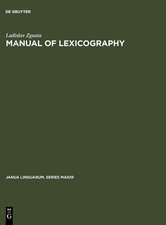 Manual of lexicography