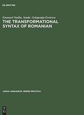 The transformational syntax of Romanian