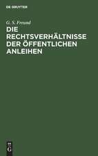 Die Rechtsverhältnisse der Öffentlichen Anleihen