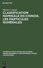 Classification nominale en chinois. Les particules numérales