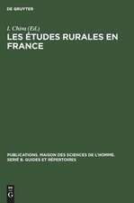 Les études rurales en France: tendances et organisation de la recherche