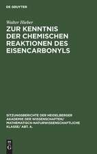 Zur Kenntnis der chemischen Reaktionen des Eisencarbonyls: (4. Mitteilung über Metallcarbonyle)