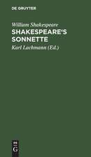 Shakespeare's Sonnette