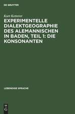 Experimentelle Dialektgeographie des alemannischen in Baden