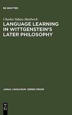 Language learning in Wittgenstein's later philosophy