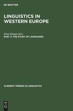 Linguistics in Western Europe