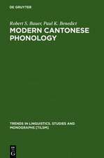 Modern Cantonese Phonology