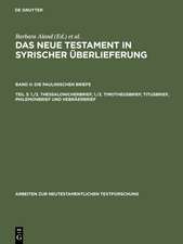 1./2. Thessalonicherbrief, 1./2. Timotheusbrief, Titusbrief, Philemonbrief und Hebräerbrief