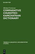 Comparative Chukotko-Kamchatkan Dictionary