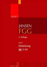 Einleitung; §§ 1-34 FGG