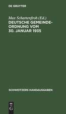 Deutsche Gemeindeordnung vom 30. Januar 1935