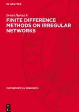 Finite Difference Methods on Irregular Networks