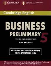 Cambridge BEC Preliminary 5. Student's Book with answers