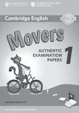 Cambridge English Young Learners Test Movers 1. Answer Booklet