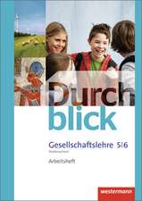 Durchblick Gesellschaftslehre 5 / 6. Arbeitsheft. Niedersachsen