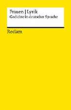 Frauen Lyrik. Gedichte in deutscher Sprache