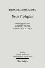 Johann Joachim Spalding -- Kritische Ausgabe