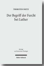 Der Begriff der Furcht bei Luther