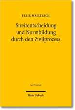 Streitentscheidung und Normbildung durch den Zivilprozess