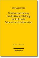 Schadenszurechnung Bei Deliktischer Haftung Fur Fehlerhafte Sekundarmarktinformation