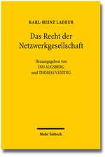 Das Recht Der Netzwerkgesellschaft: Ausgewahlte Aufsatze