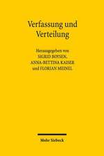 Verfassung Und Verteilung: Beitrage Zu Einer Grundfrage Des Verfassungsverstandnisses