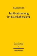 Tarifbestimmung im Eisenbahnsektor