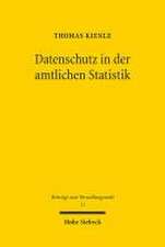 Datenschutz in der amtlichen Statistik