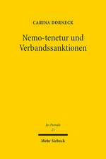 Nemo-tenetur und Verbandssanktionen