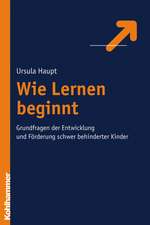 Wie Lernen Beginnt: Grundfragen Der Entwicklung Und Forderung Schwer Behinderter Kinder