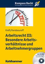 Arbeitsrecht III: Besondere Arbeitsverhaltnisse Und Arbeitnehmergruppen