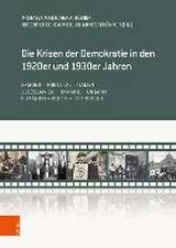 Die Krisen der Demokratie in den 1920er und 1930er Jahren