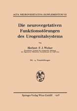 Die neurovegetativen Funktionsstörungen des Urogenitalsystems