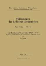 Die Erdbeben Osterreichs 1949 1960