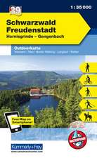 KuF Deutschland Outdoorkarte 39 Schwarzwald Freudenstadt 1 : 35.000